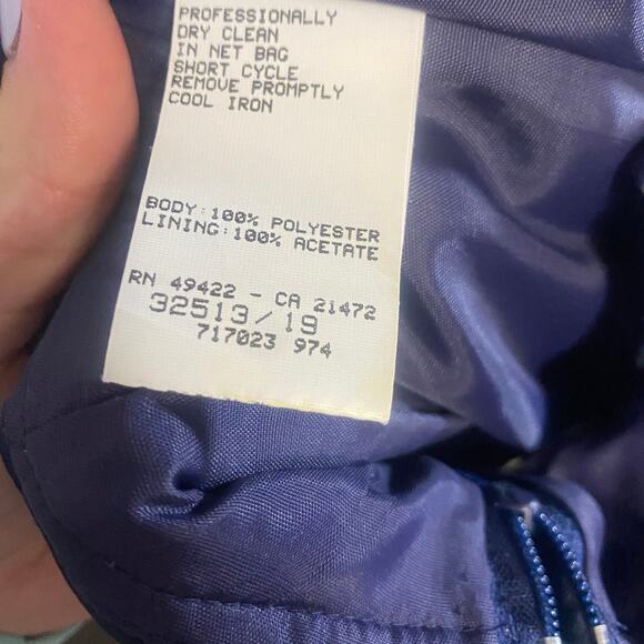 Jessica McClintock Gunne Sax Vintage Midnight Blue Strapless Prom Dress Gown 12 - Picture 10 of 12